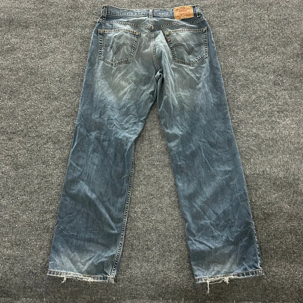 Levi's Jeans Mens Size 33x32 Blue 559 Relaxed Straight Cotton Denim Casual